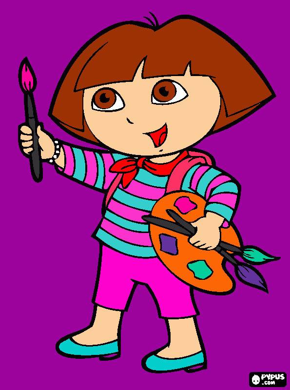 dora para colorear