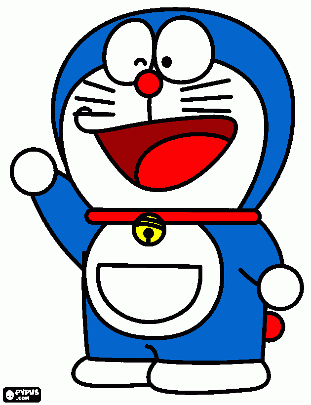 doraemon el gato cósmico para colorear