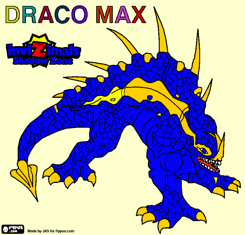 draco para colorear