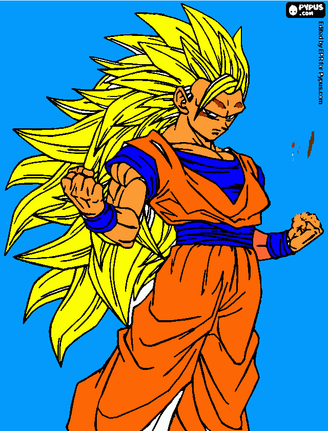 dragon ball kai para colorear