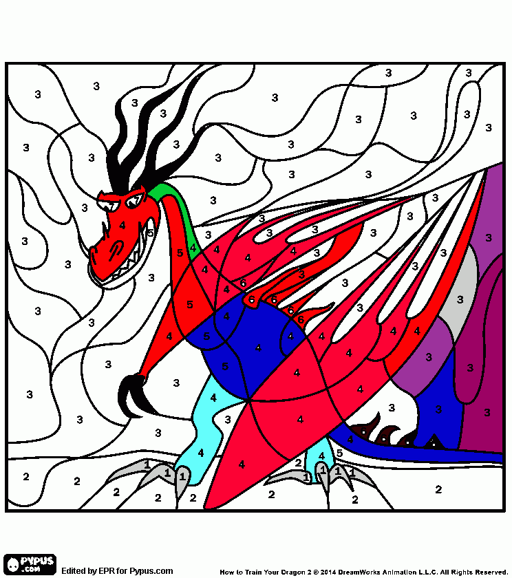 dragon patan mocoso para colorear