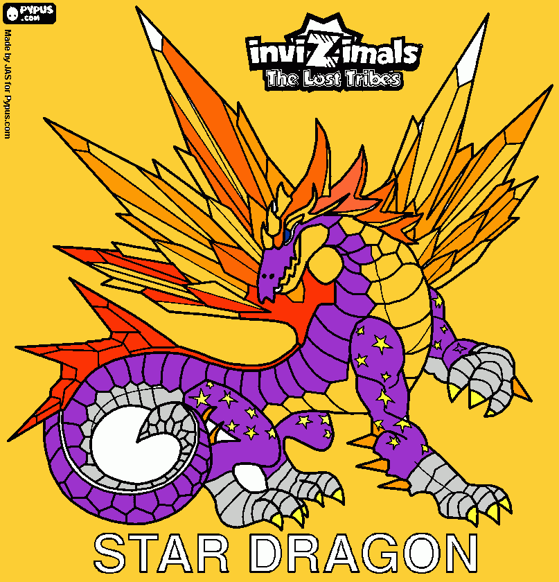 Dragon_star para colorear