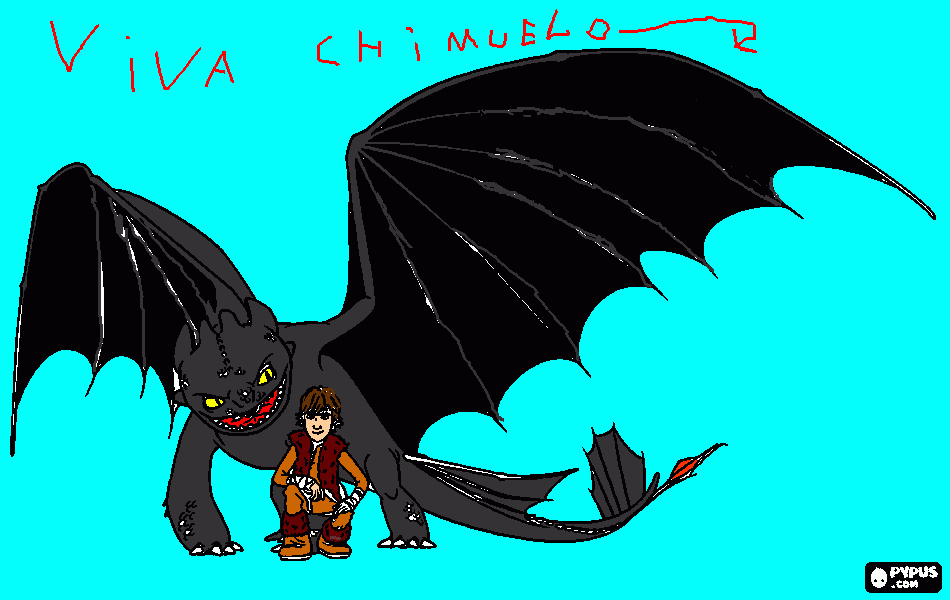 dragones de berck para colorear