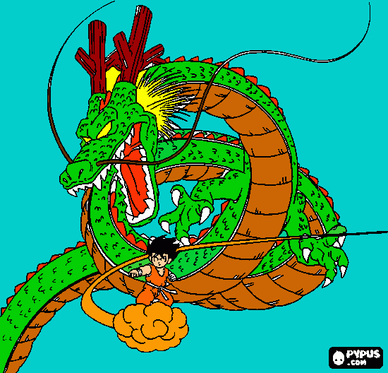 Dragón guapo para colorear