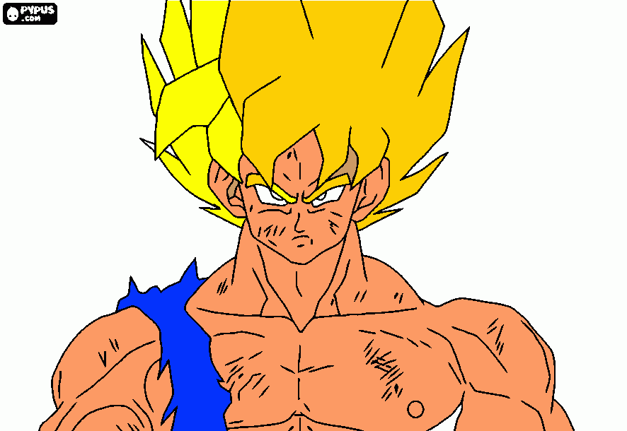 drgon ball z para colorear