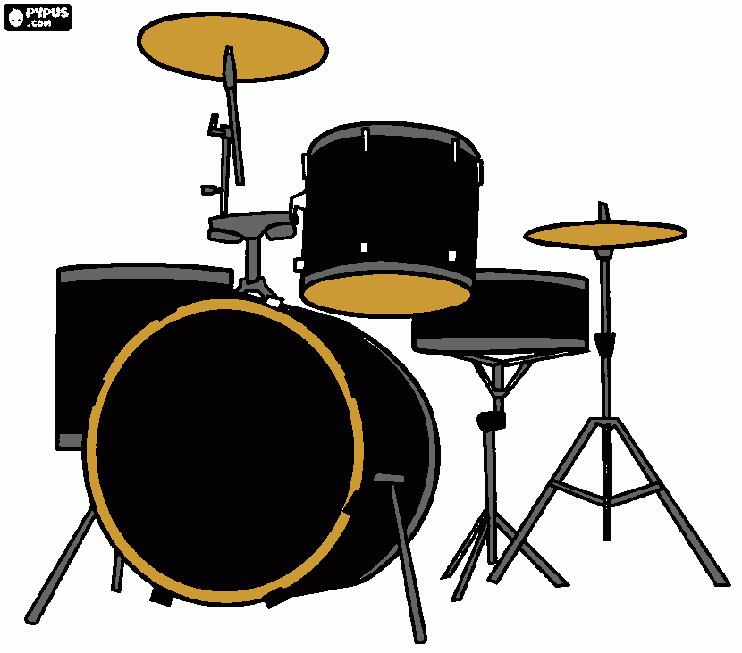 Drums para colorear