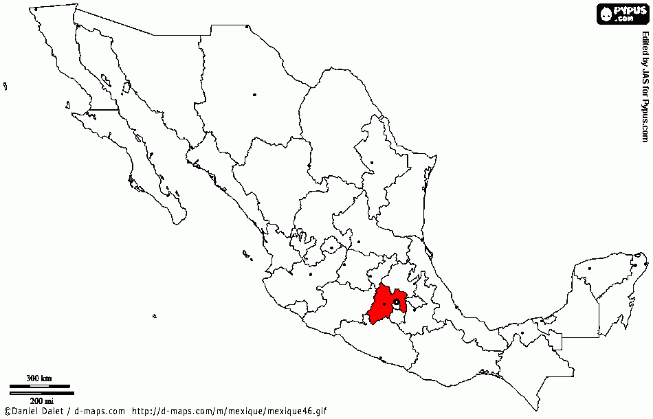 Edo Mex para colorear