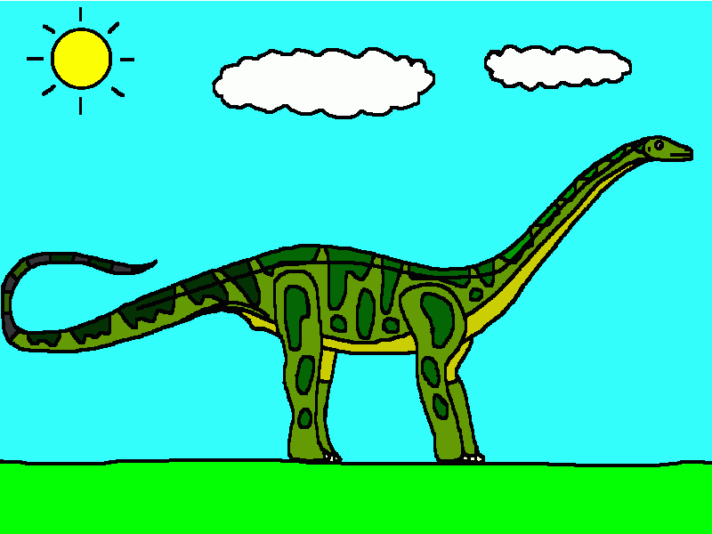 el apatosaurio para colorear