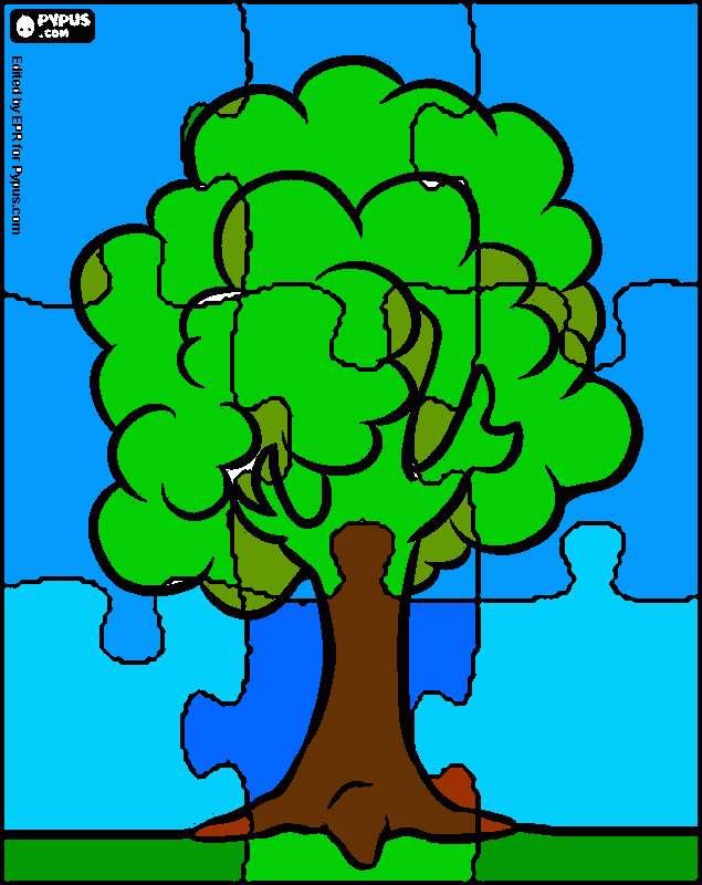 El Arbol De Miguel  para colorear