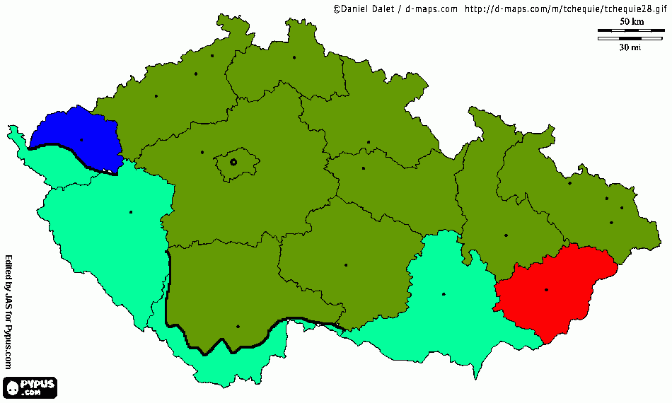 el azul es protectorado de bohemia y moravia para colorear