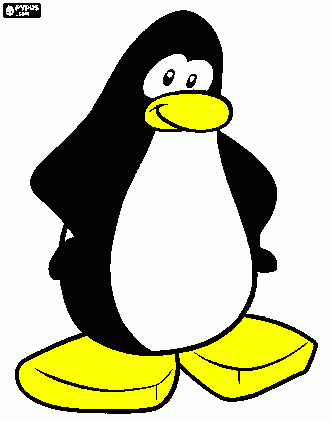 el club pengui  para colorear