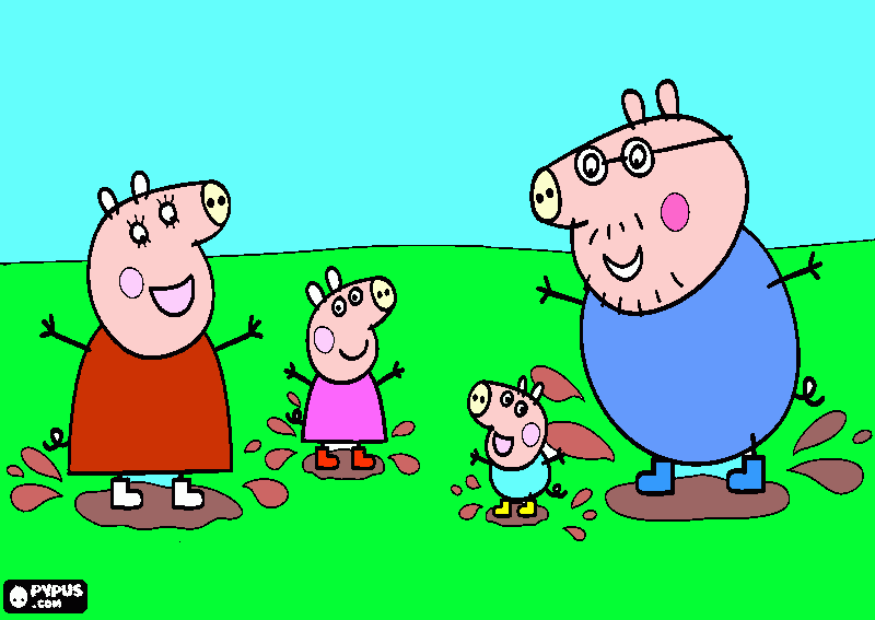 El dibujp de mi hermanita luiselis tan bello el  dibujo de peppa  para colorear