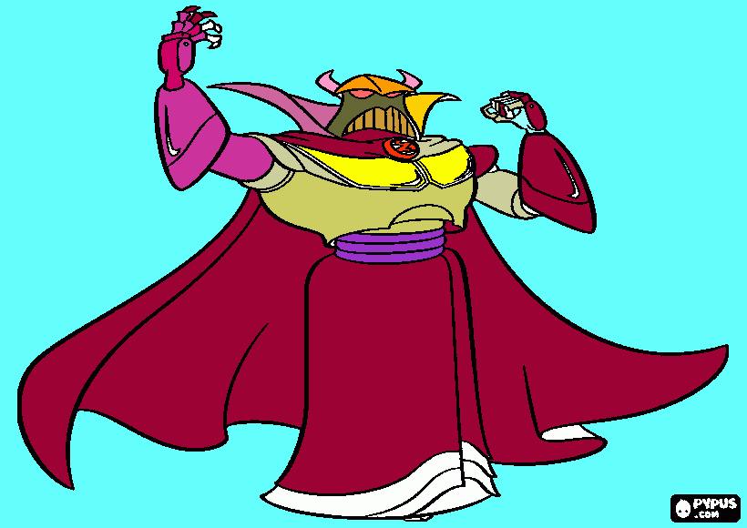 el emperador zurg para alvaro para colorear