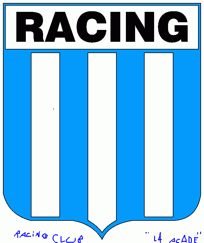 el escudo de RACING  para colorear