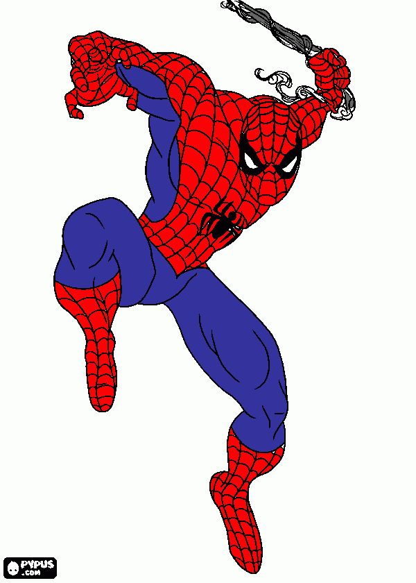 el homber araña para colorear