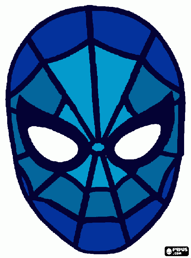 El hombre araña mamdo  para colorear