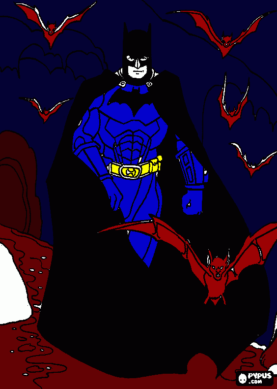 EL INTREPIDO BATMAN para colorear