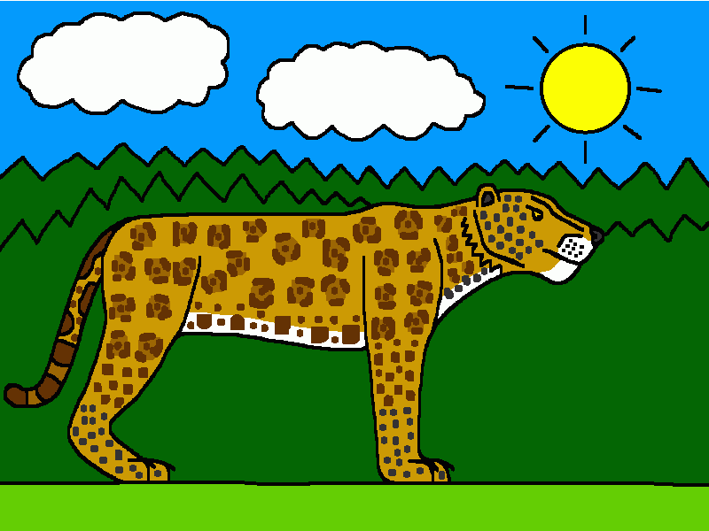 el jaguar europeo para colorear