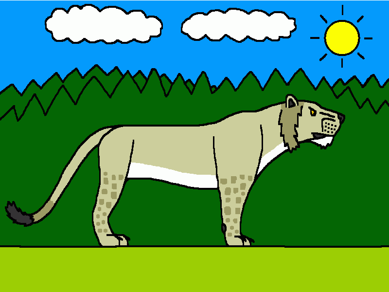 el león americano para colorear