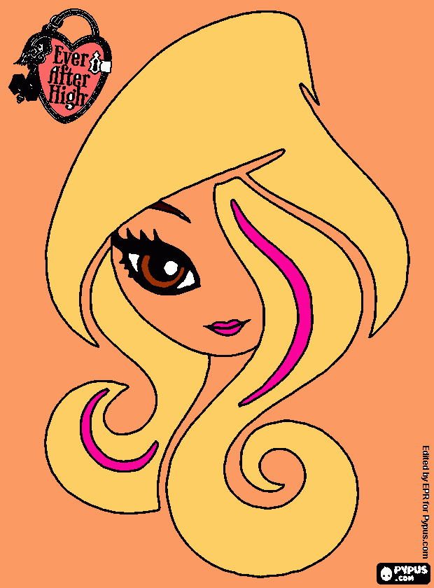 el logo de ever after high para colorear