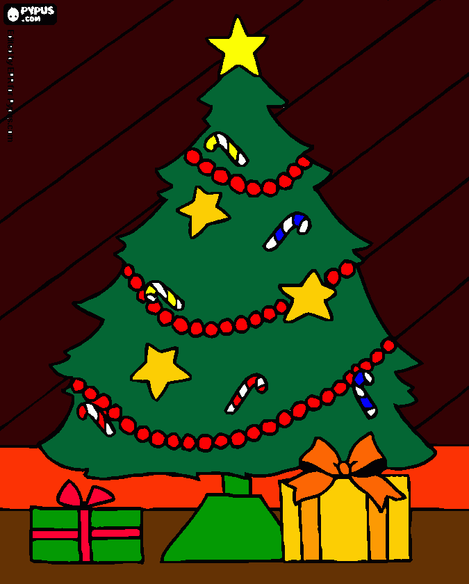 el mejor arbol  para colorear