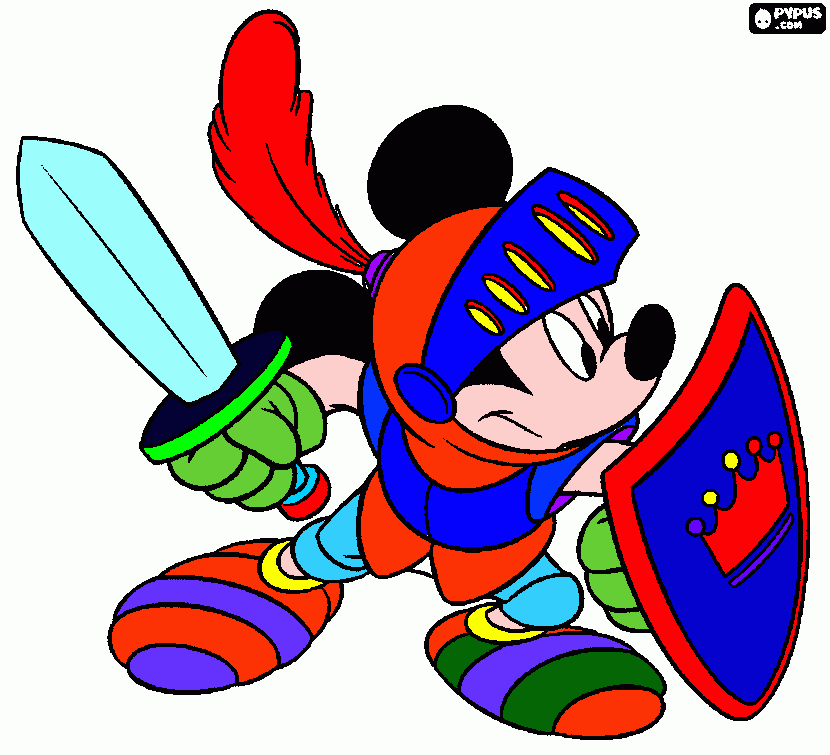 el mickey para colorear