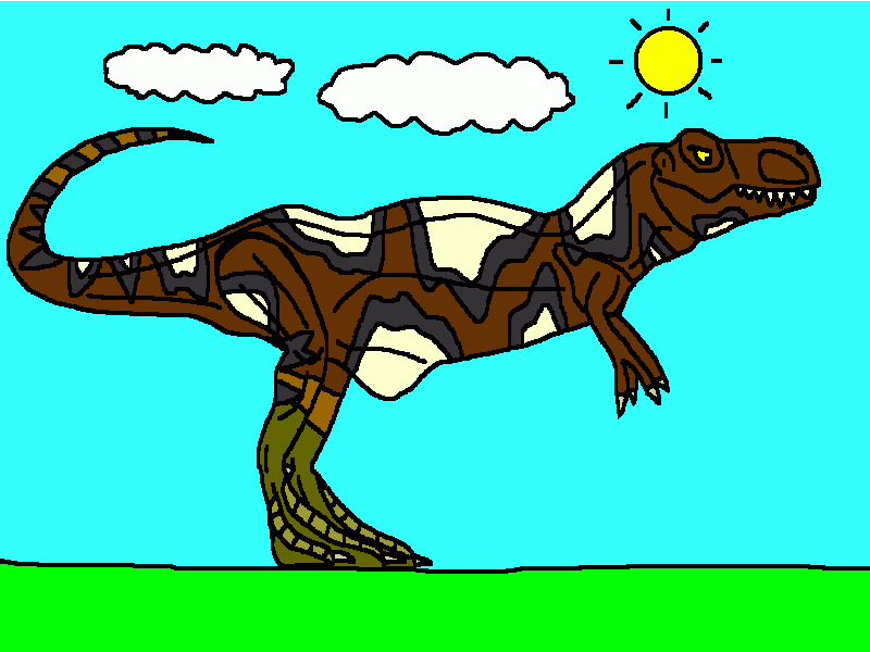 el tiranosaurio rex para colorear