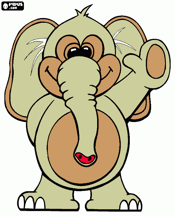 elefante  para colorear