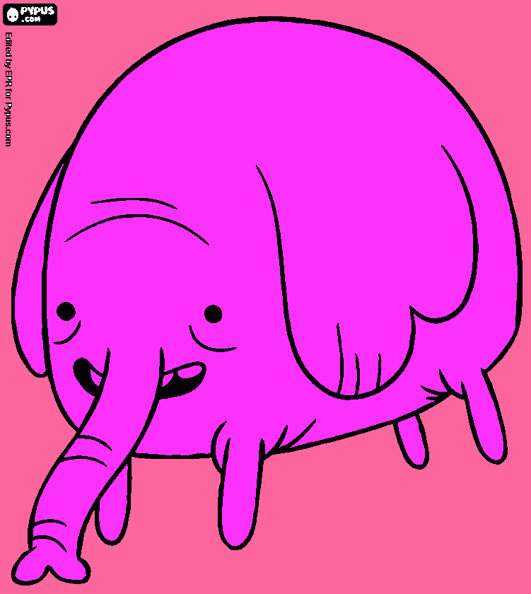 ella es la elfante tonquitos para colorear