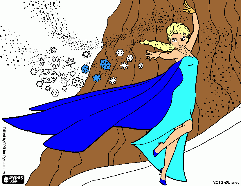 elsa. para colorear