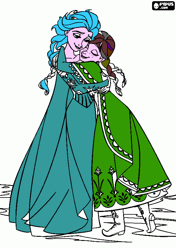 elsayana para colorear