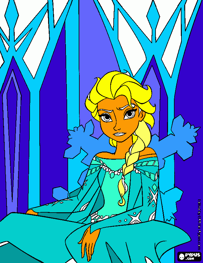 ema de frozen para colorear