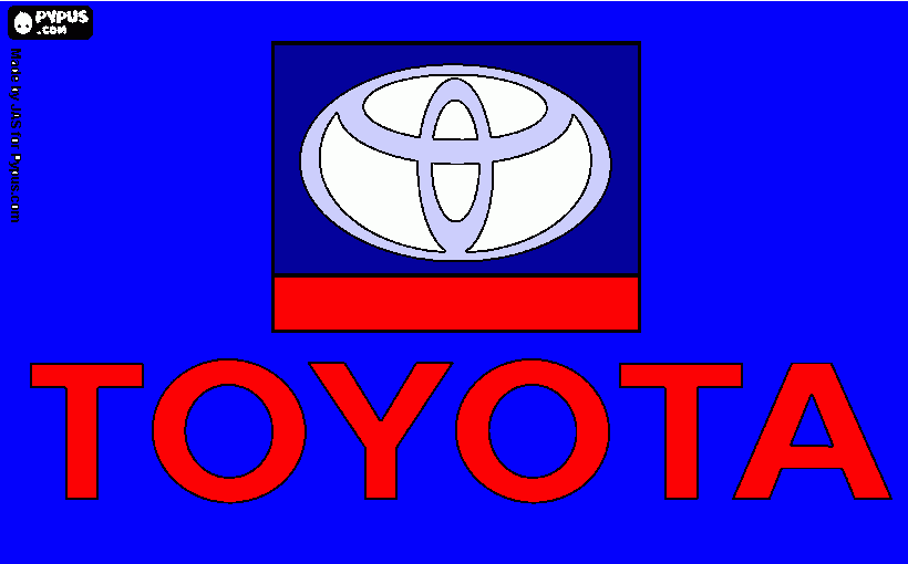 emblema    toyota para colorear