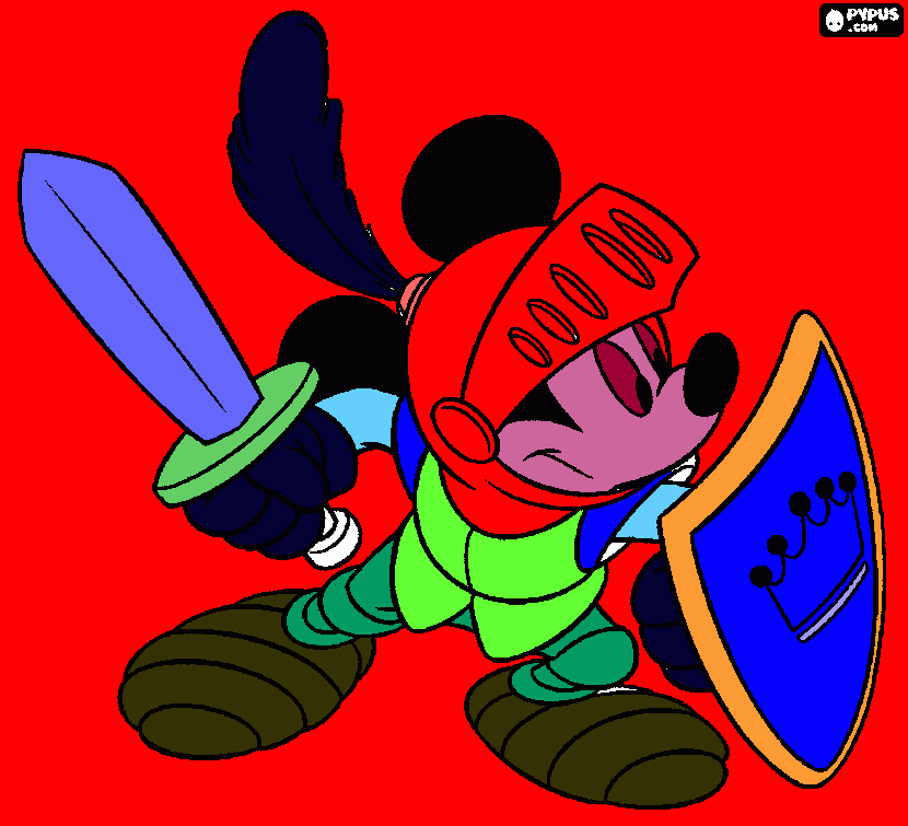 es de mikey mouse  para colorear