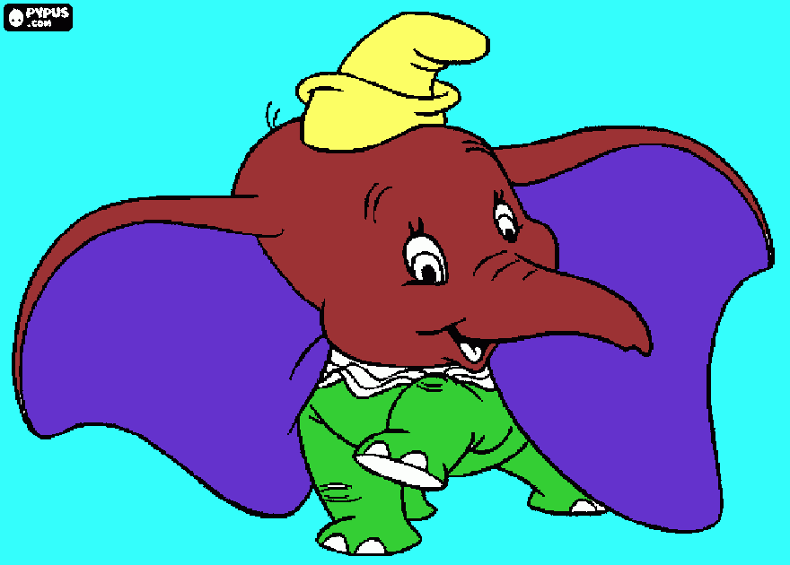 Es Dumbo! para colorear