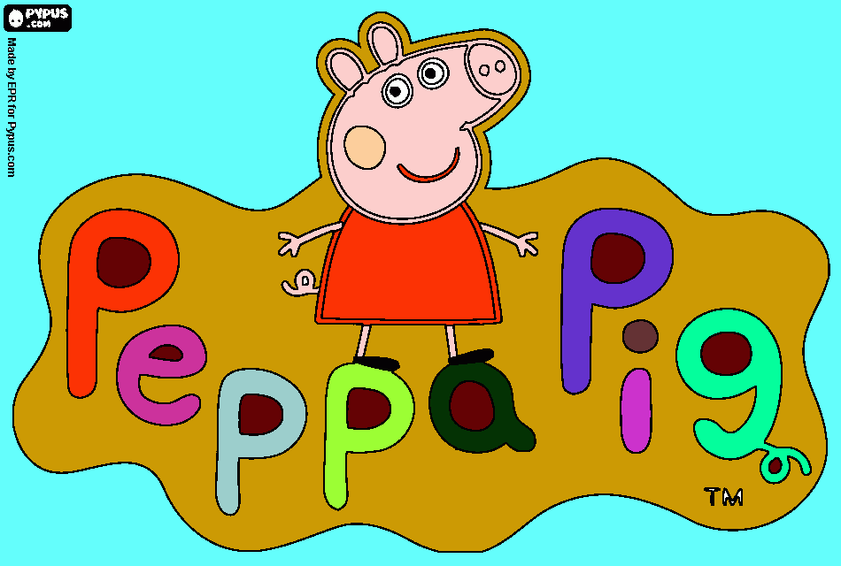 es en divujo de  peppa cerdita para colorear