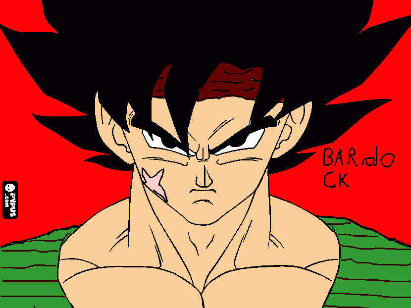 es goku pero lo comberti en bardock el padre de goku para colorear