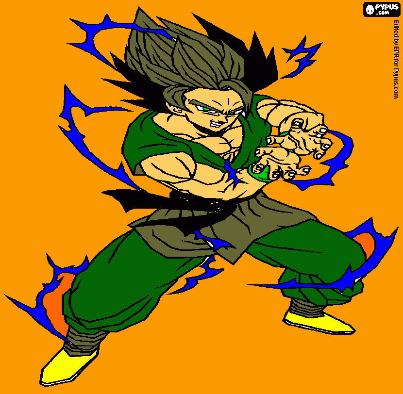 es goku ssj40 para colorear