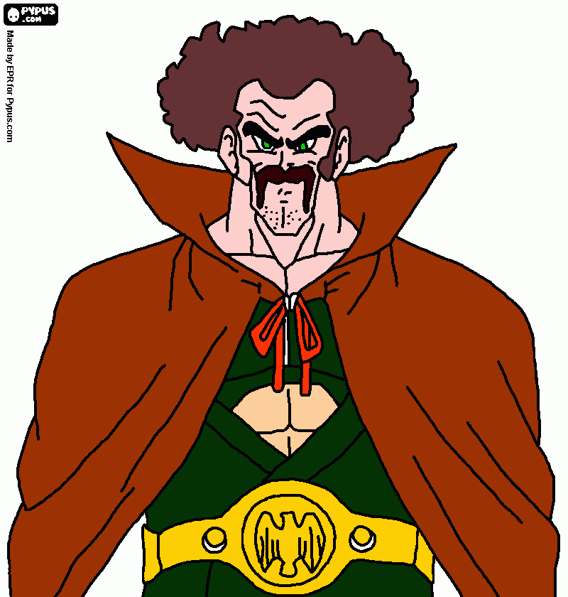 es mister satan  para colorear