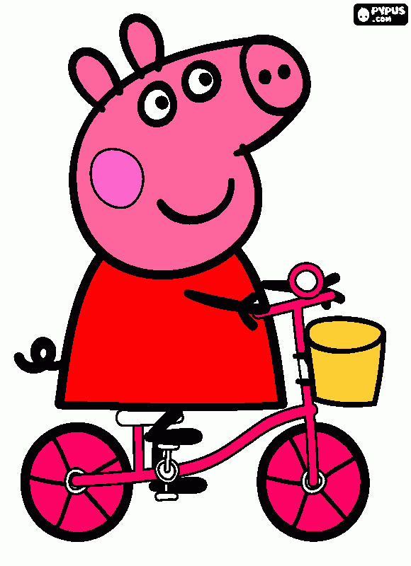 es muy bonito se llama peppa para colorear