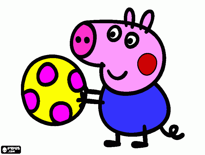 Es peppa naty espero te guste  para colorear