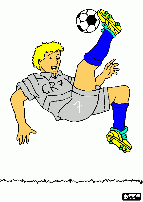 es un dibujo de cristiano ronaldo  para colorear