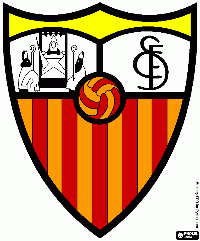 es un escudo del mi equipo fv para colorear