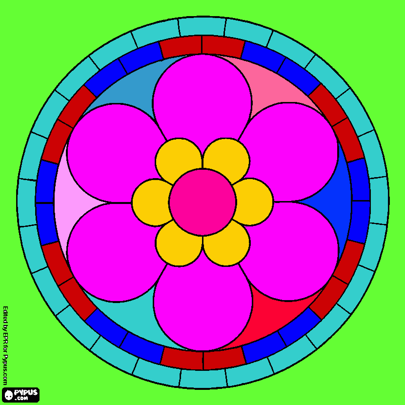 es un mandala que me ispiro para colorear