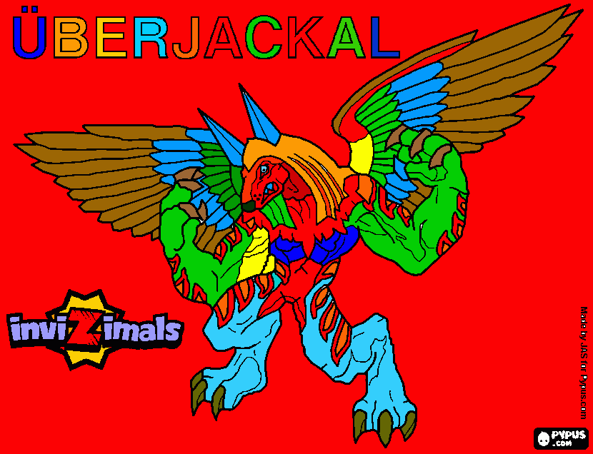 es un uberjackal para colorear