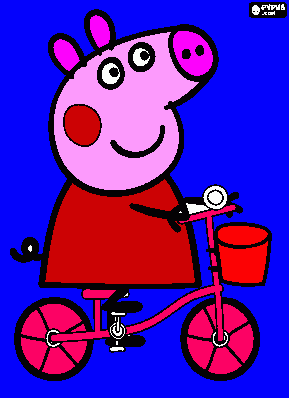 Es una peppa espero te agrade muchisimo para colorear