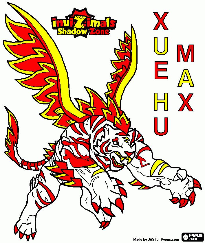 es xue u max para colorear