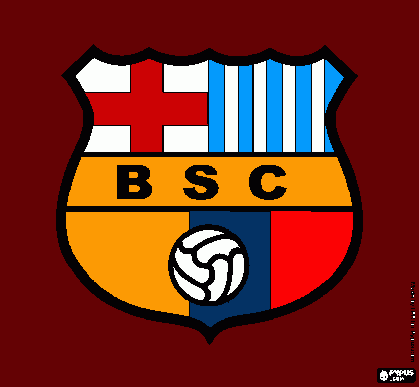 escudo bsc para colorear