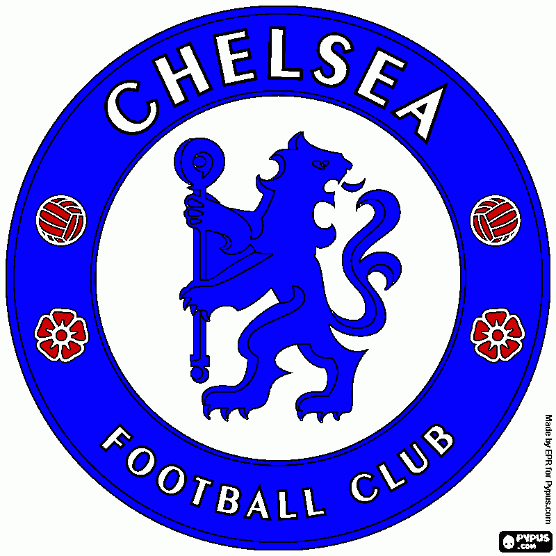 Escudo Chelsea para colorear