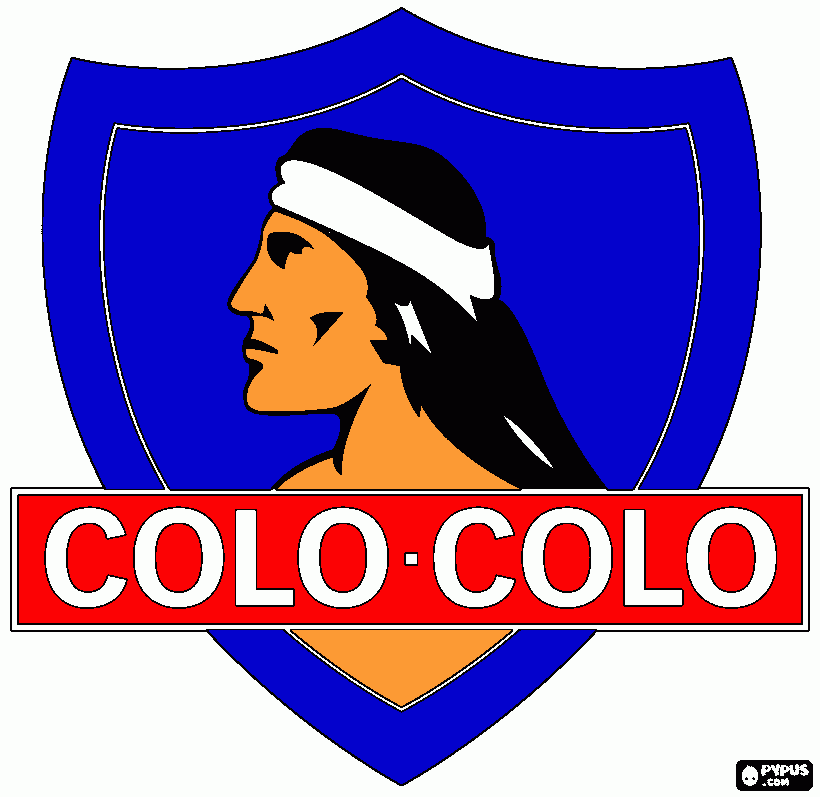 escudo colo-colo para colorear